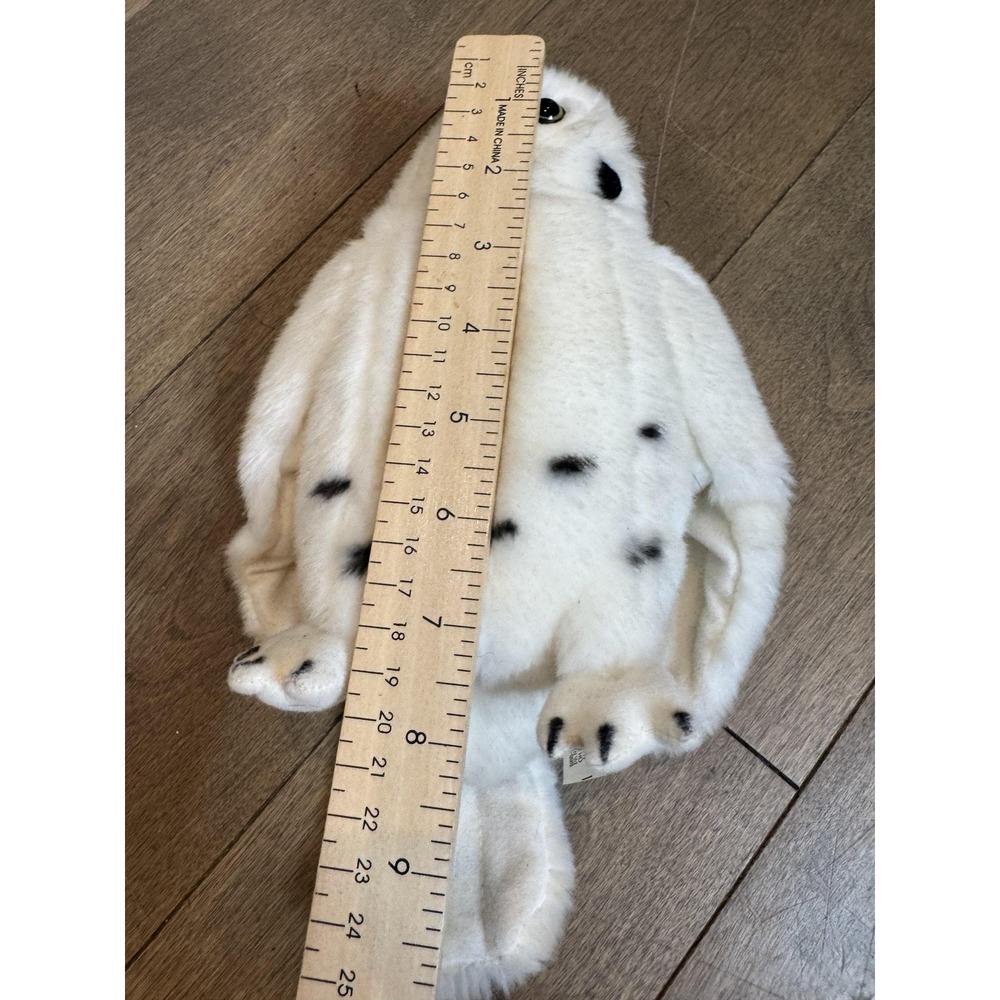 Wild Republic Snowy Owl Plush Stuffed Animal Toy White Bird Small Soft Cute - Picture 8 of 8